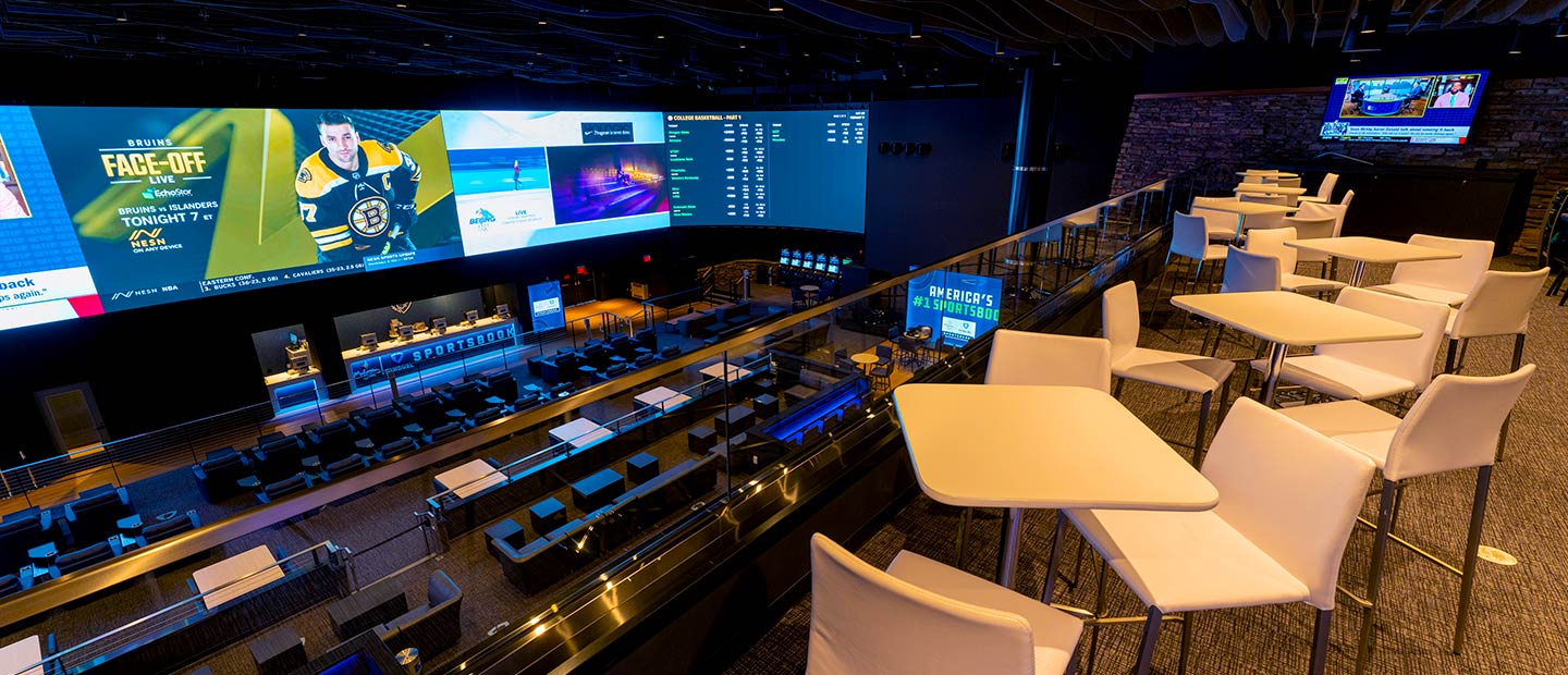 sportsbook upstairs lounge area